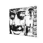 Khmer Stone Face ... Bayon Temple, Cambodia Gallery Wrapped Canvas