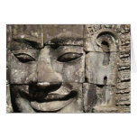 Khmer Stone Face ... Bayon Temple, Cambodia Greeting Card