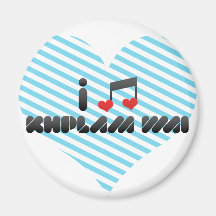 Khplam Wai fan Refrigerator Magnets