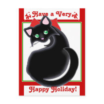 Kiara Toon Kitty Holiday! Postcard
