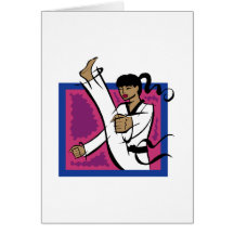 Kick Greeting Card