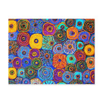 KICK IT UP! Colourful Impressionist Flowers Card