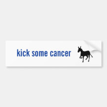 Kick Some Cancer Bumper Sticker