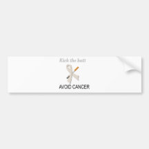 Kick the Butt Avoid Cancer Bumper Stickers