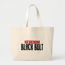 Kickboxing Black Belt Karate Canvas Bags