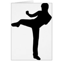 Kickboxing Greeting Card