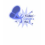 Kickin Cancer's Ass Oesophageal Cancer t-shirts