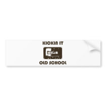 Kickin It Old School Bumper Stickers