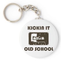 Kickin It Old School Keychain