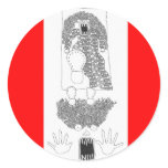 kickoutgoodriddance round sticker