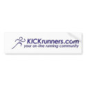 KICKrunners.com bumper stickers