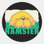 Kid Friendly Hamster Round Stickers