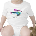 kid helicopter, Future Pilot Rompers