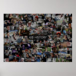 Kid History Collage posters