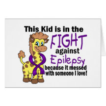 Kid In The Fight Against Epilepsy Card
