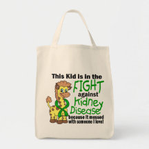 Kid In The Fight Against Kidney Disease Canvas Bag