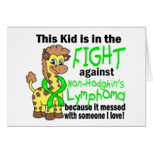 Kid In The Fight Against Non-Hodgkin's Lymphoma Greeting Card