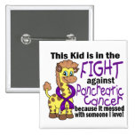 Kid In The Fight Against Pancreatic Cancer Buttons