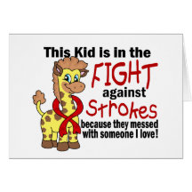 Kid In The Fight Against Strokes Card