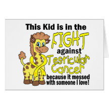 Kid In The Fight Against Testicular Cancer Greeting Cards