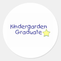 Kidergarden Graduate (blue) Stickers
