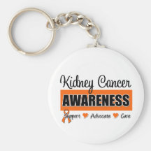 Kidney Cancer Awareness Badge Keychain