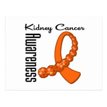 Kidney Cancer Awareness Gemstone Ribbon Postcards