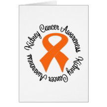 Kidney Cancer Awareness Ribbon Card