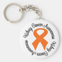 Kidney Cancer Awareness Ribbon Key Chains