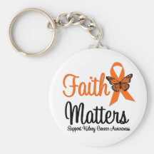Kidney Cancer FAITH MATTERS Key Chain