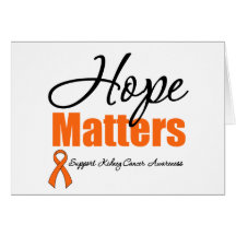 Kidney Cancer HOPE MATTERS Awareness Cards