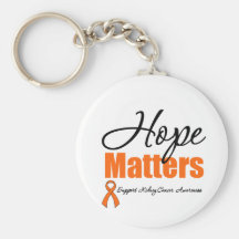 Kidney Cancer HOPE MATTERS Awareness Keychains