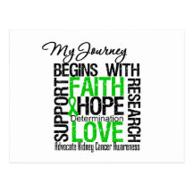 Kidney Cancer My Journey Begins With Faith v2 Postcard