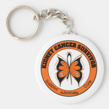 Kidney Cancer Survivor Butterfly Keychains