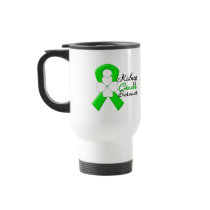 Kidney Cancer Survivor Flower Green Ribbon Mug