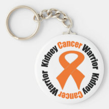 Kidney Cancer Warrior Ribbon Key Chain