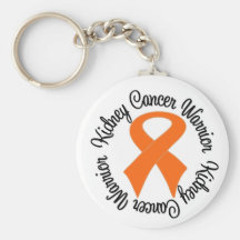 Kidney Cancer Warrior Ribbon Keychains