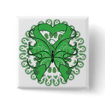 Kidney Disease Butterfly Circle of Ribbons buttons