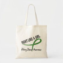 Kidney Disease Fight Like A Girl 7.3 Tote Bags