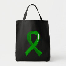 Kidney Disease Green Ribbon 3 Tote Bags