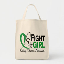 Kidney Disease I Fight Like A Girl 10.1 Canvas Bag
