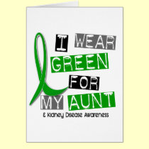 Kidney Disease I Wear Green For My Aunt 37 cards