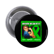 Kidney Disease Mission We Can Do It Pinback Button