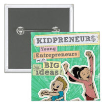 KIDPRENEURS PINBACK BUTTONS