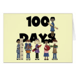 Kids 100 Days of School T-shirts and Gifts Greeting Card