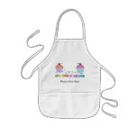 Kid's Apron, Bib - Don't Touch My CUPCAKES!