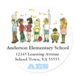 Kids at Recess Address Label stickers