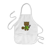 Kids Beaver T Shirts and Gifts Apron