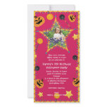 Kid's Birthday Hallowen Costume Party Invitation photo cards