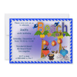 Kids Birthday Invitation: 034: Beach Party